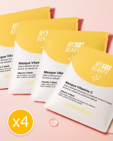 Pack de 4 Masques Vitamine C