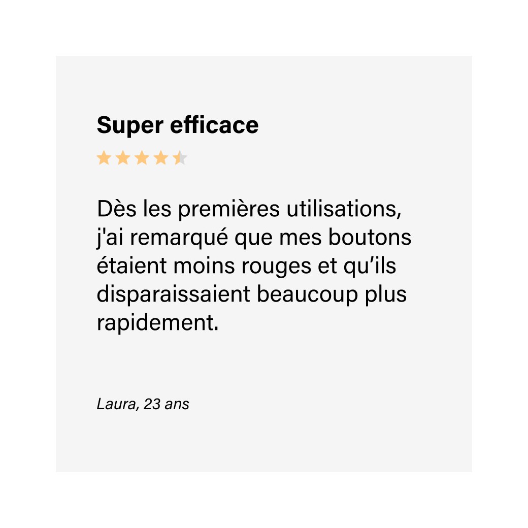 Embout cure My SOS Beauty résultat soin des imperfections
