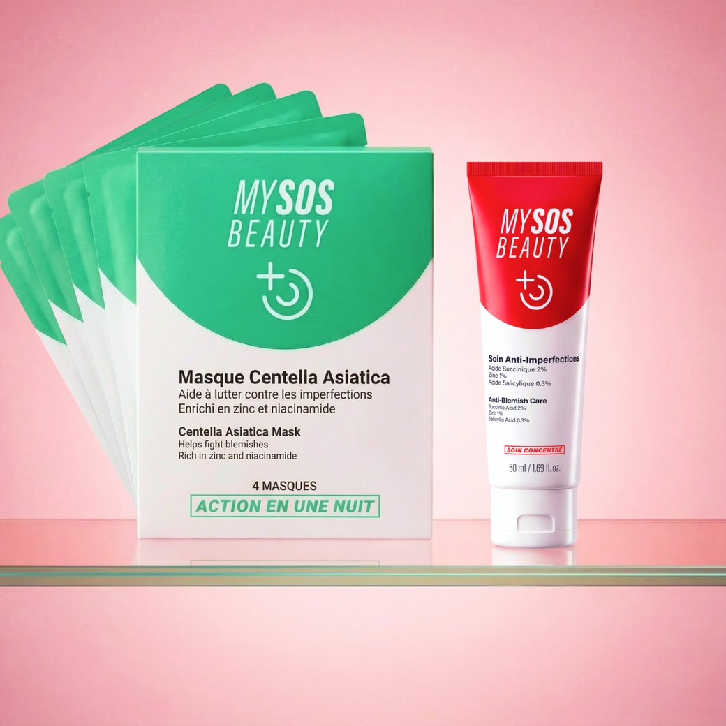 Femme au teint purifié après utilisation du Duo Peau Nette