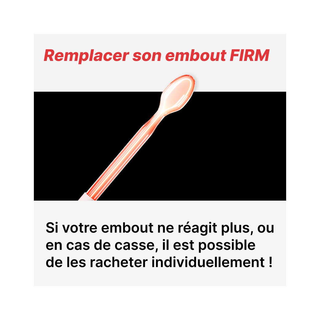 Embout FIRM en utilisation avec Appareil Haute Fréquence My SOS Beauty