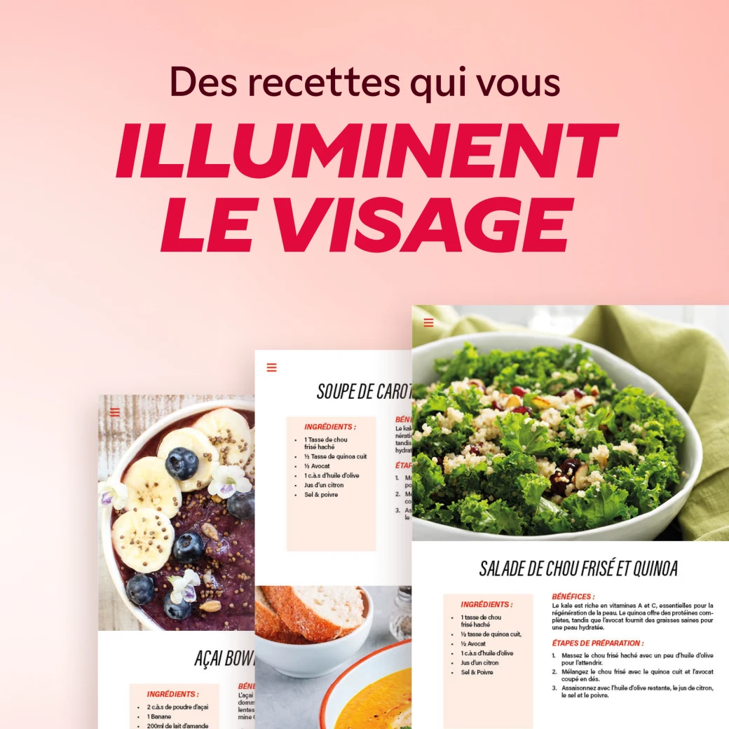 Démonstration des étapes du guide anti-imperfections