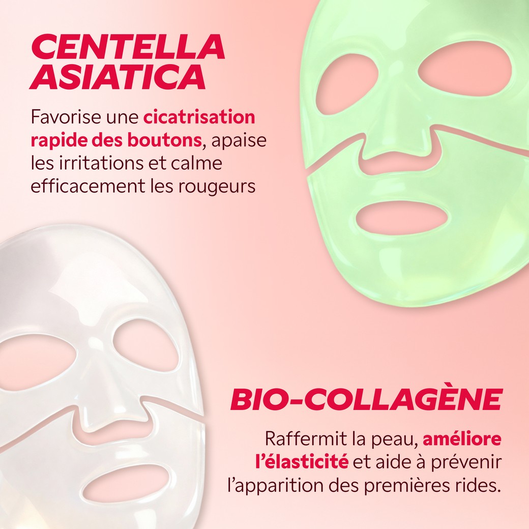 Ingrédients clés collagène et centella asiatica du duo