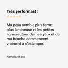 Résultat application embout FIRM sur la peau du visage