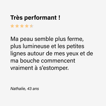 Résultat application embout FIRM sur la peau du visage