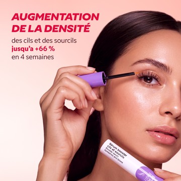 Cils qui paraissent plus longs et denses avec le sérum My SOS Beauty