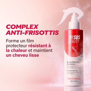 Brume cheveux perfectrice My SOS Beauty vaporisée sur les longueurs