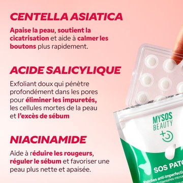 Résultat après application du patch micropoints My SOS Beauty