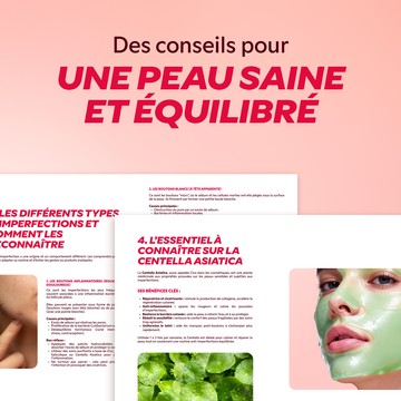 Page intérieure du guide peau nette My SOS Beauty