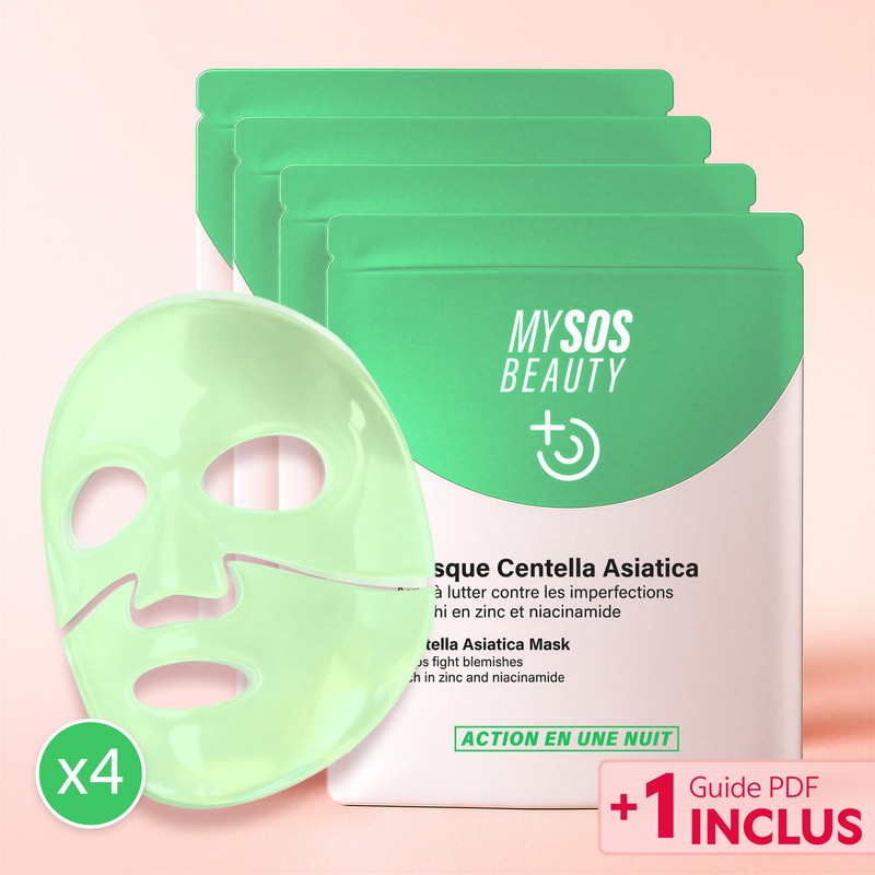 Texture du masque Centella Asiatica enrichi en Niacinamide et Zinc