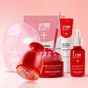 Produits de la routine complète anti-âge : masque, appareil EMS, crème et sérum