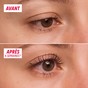 Avant après utilisation du sérum booster cils My SOS Beauty