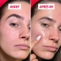 Avant après utilisation masque bio-collagène My SOS Beauty