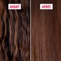 Résultat cheveux sublimés après utilisation de la brume perfectrice