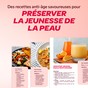 Page du guide anti-âge avec routine soin raffermissante