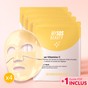 Texture du masque Vitamine C posé sur la peau