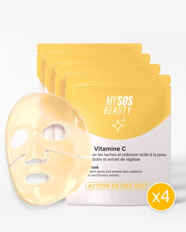 Pack de 4 Masques Vitamine C