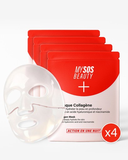 Pack de 4 Masques Bio-Collagène