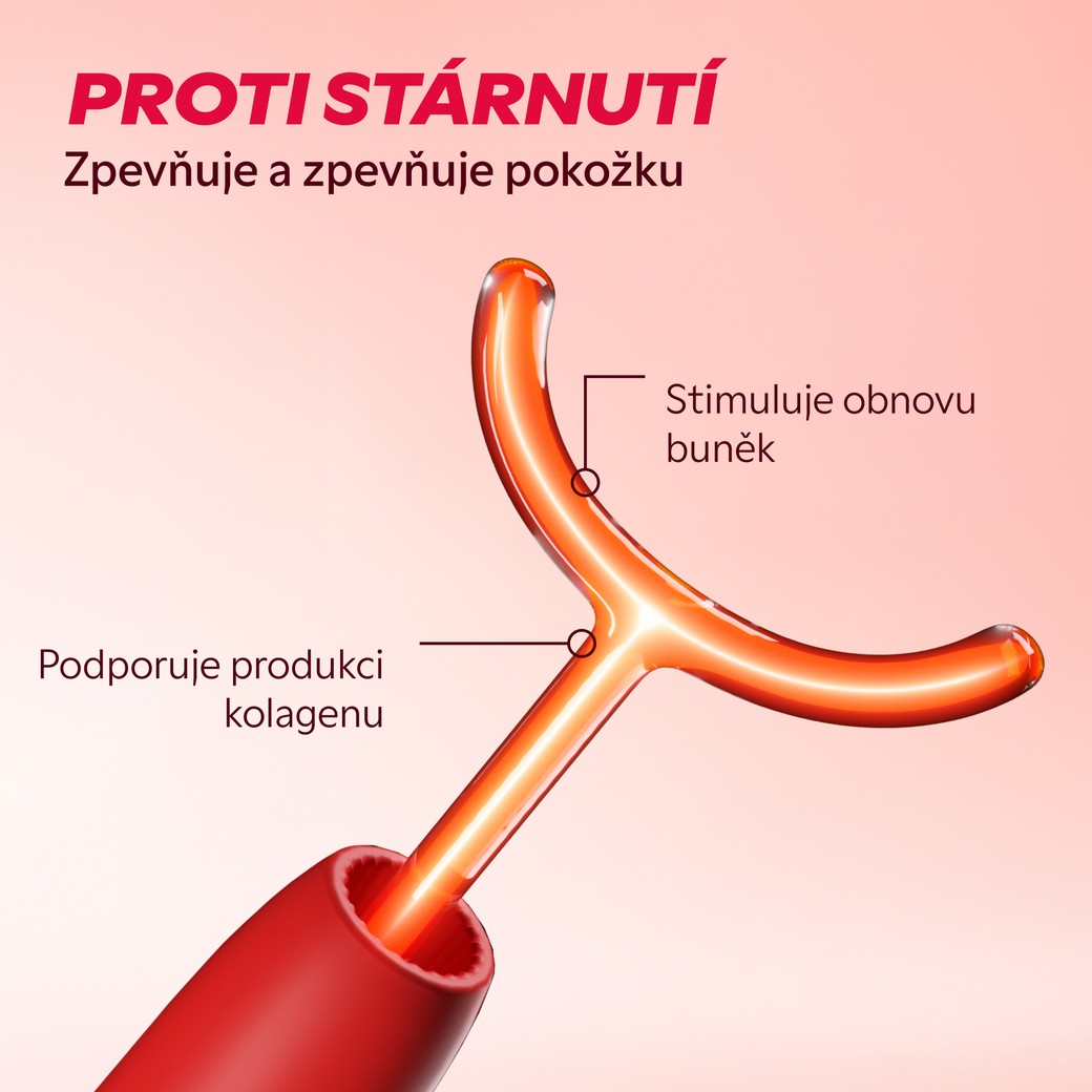 Oranžový vidlicový nástavec vysokofrekvenčního přístroje