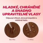 Výsledek po použití mlhy na vlasy hladké a zářivé vlasy