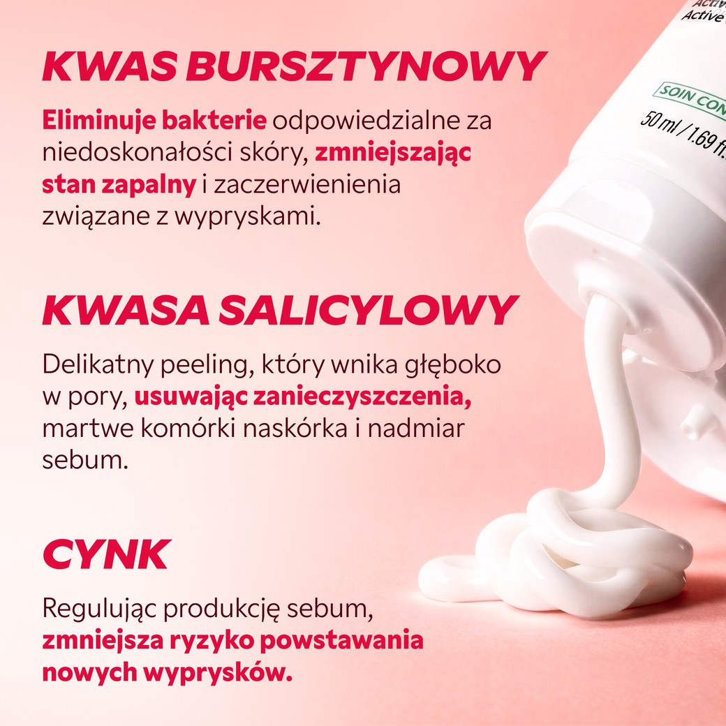 Efekt stosowania kremu na wypryski My SOS Beauty czysta skóra