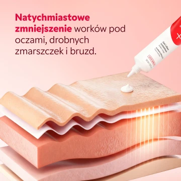 Nakładanie żelu liftingującego SOS TensYeux na zmarszczki