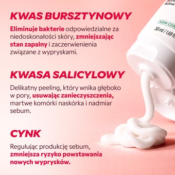 Efekt stosowania kremu na wypryski My SOS Beauty czysta skóra