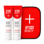 Tubki żelu liftingującego i czerwona kosmetyczka My SOS Beauty