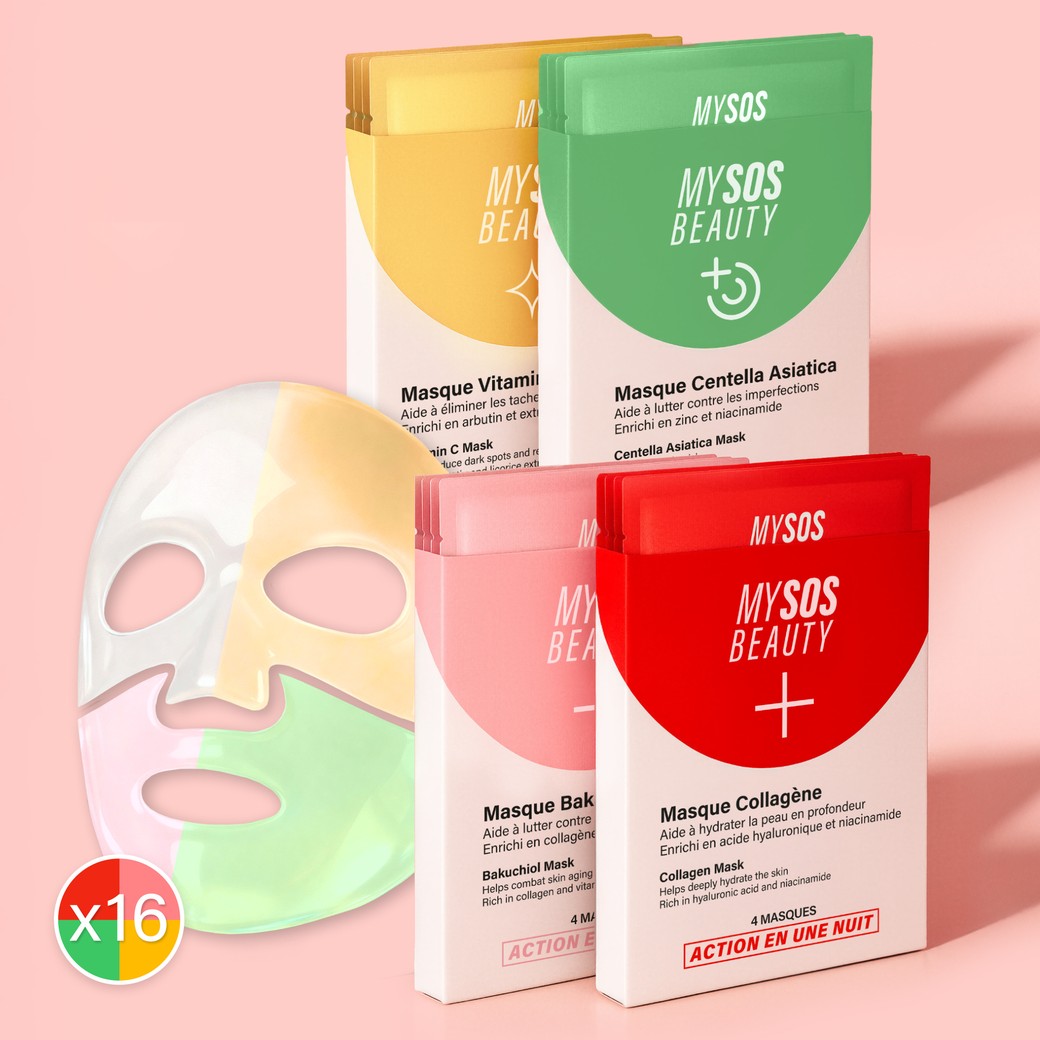 Applicazione maschera viso dalla gamma My SOS Beauty