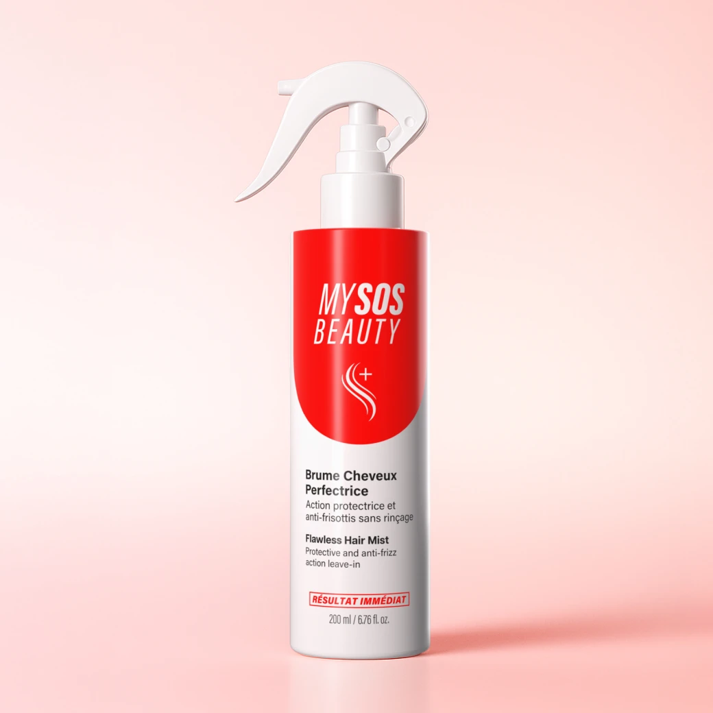 Spray capelli perfezionatore My SOS Beauty flacone 200 ml vista frontale