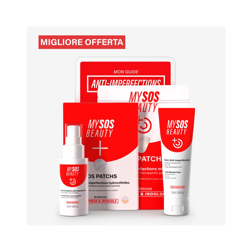 Applicazione del gel istantaneo anti-imperfezioni sul viso step 1