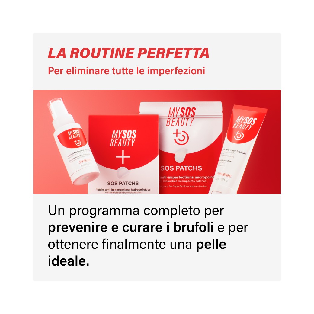 Risultato dopo applicazione gel anti-imperfezioni SOS step 2