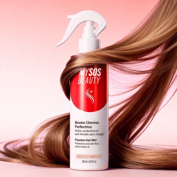 Spray termoprotettore capelli My SOS Beauty texture e nebulizzazione