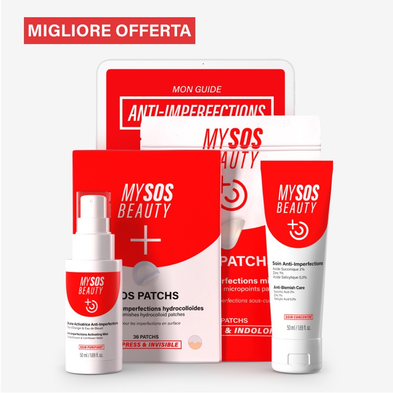 Applicazione del gel istantaneo anti-imperfezioni sul viso step 1