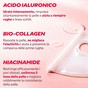 Texture della maschera bio-collagene con acido ialuronico