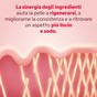 Applicazione crema capsule anti-età sul viso