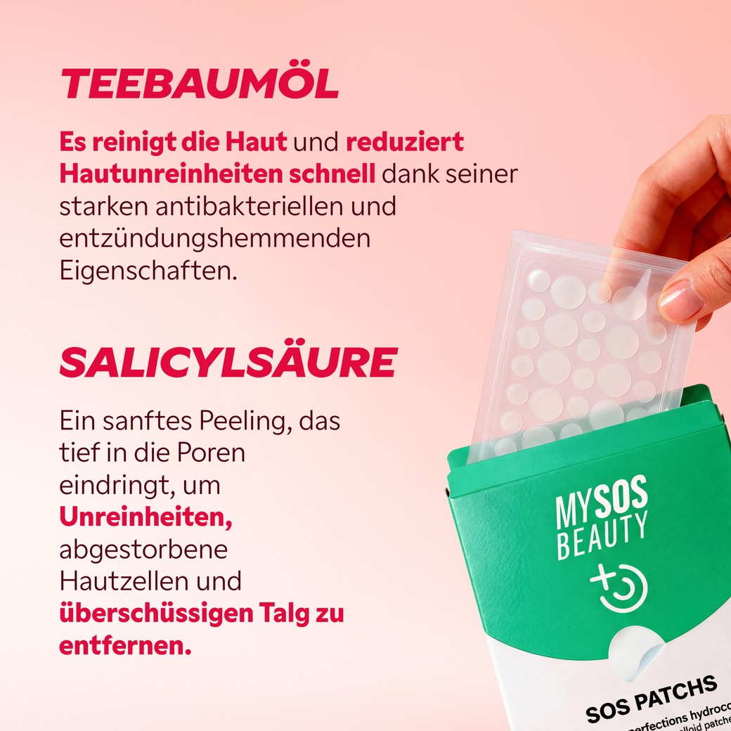 Hydrokolloid Pflaster gegen Pickel Anwendungsdetail