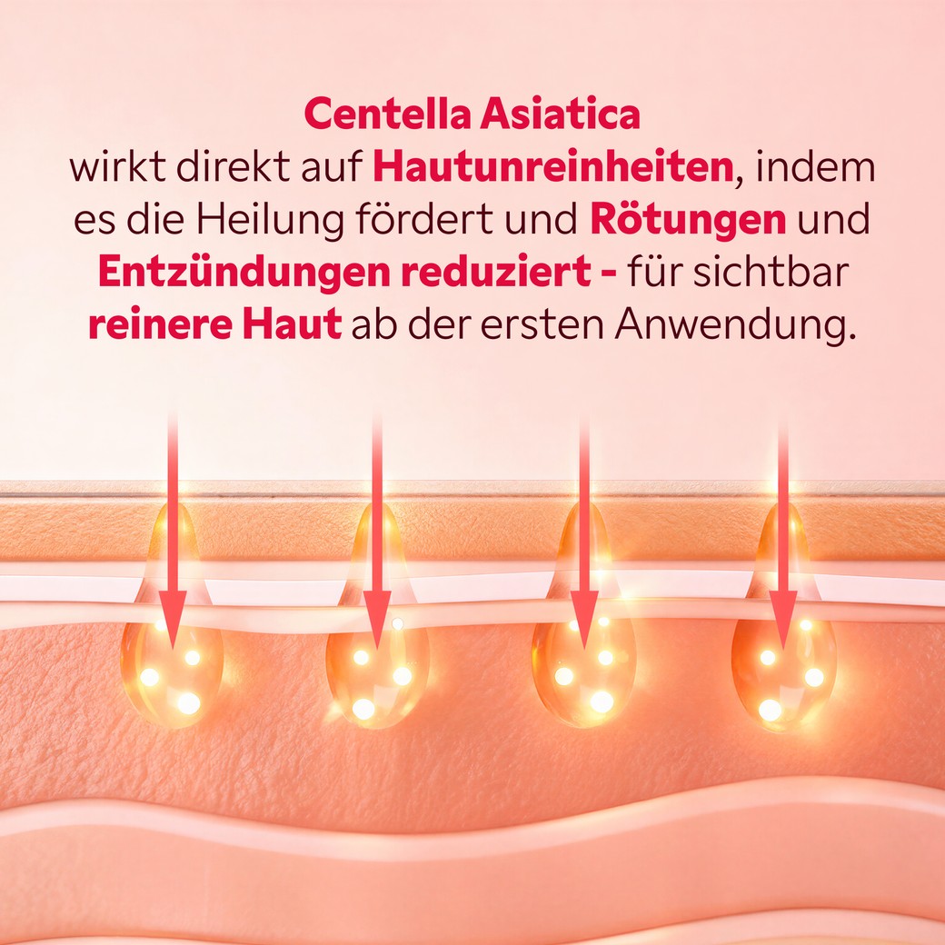 Tuchmaske Centella Asiatica Textur und Passform Detailansicht
