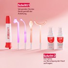 Anwendungsschritte: erst das Hochfrequenzgerät, dann das Spray