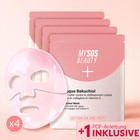 Bakuchiol Kollagen-Maske 4er-Pack von My SOS Beauty Verpackung Vorderseite