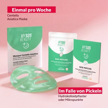 Routine Perfekte Haut Anwendung für reine Haut