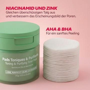 Anwendung der My SOS Beauty Reinigungspads auf dem Gesicht