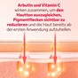 Vitamin C Maske auf dem Gesicht aufgelegt Anwendung