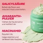 Inhaltsstoffe des Mochi Reinigers: Salicylsäure, Amaranth-Pulver, Niacinamid