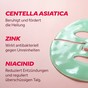 Centella Asiatica Maske Anwendung auf dem Gesicht