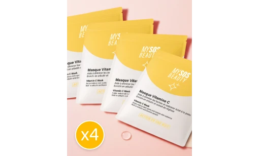 Pack of 4 Vitamin C Masks