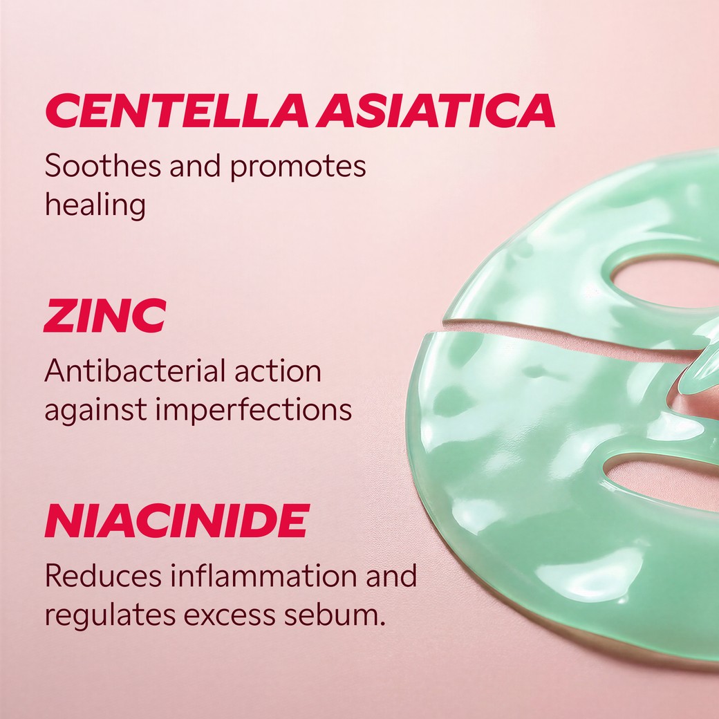 My SOS Beauty Centella Asiatica mask key ingredients detail