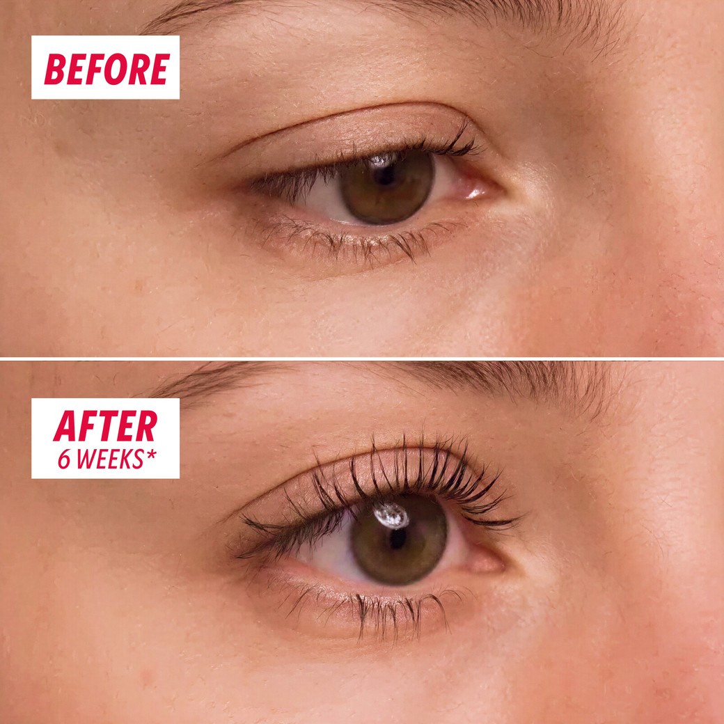 How to apply My SOS Beauty eyelash booster serum step one