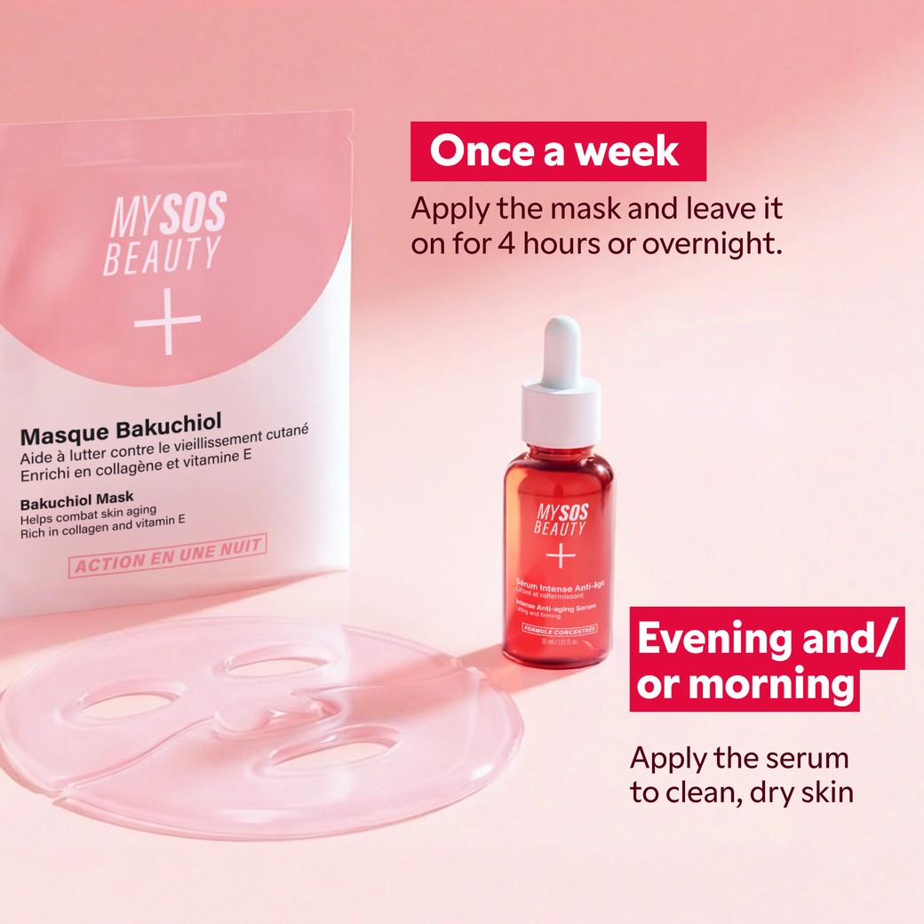 Close-up of Anti-Aging Duo textures and formulas