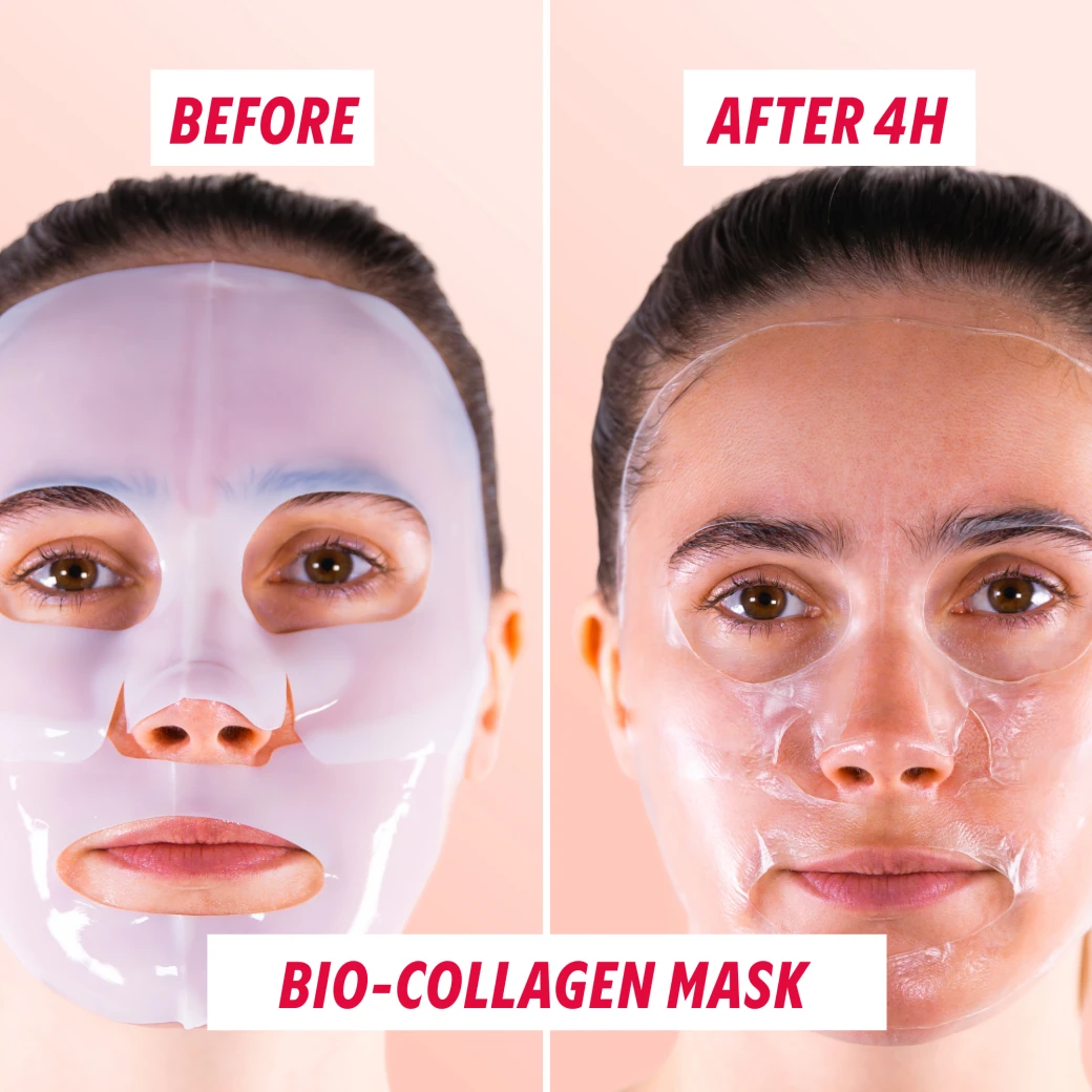 Collagen and vitamin C face mask sachets from Integral Set