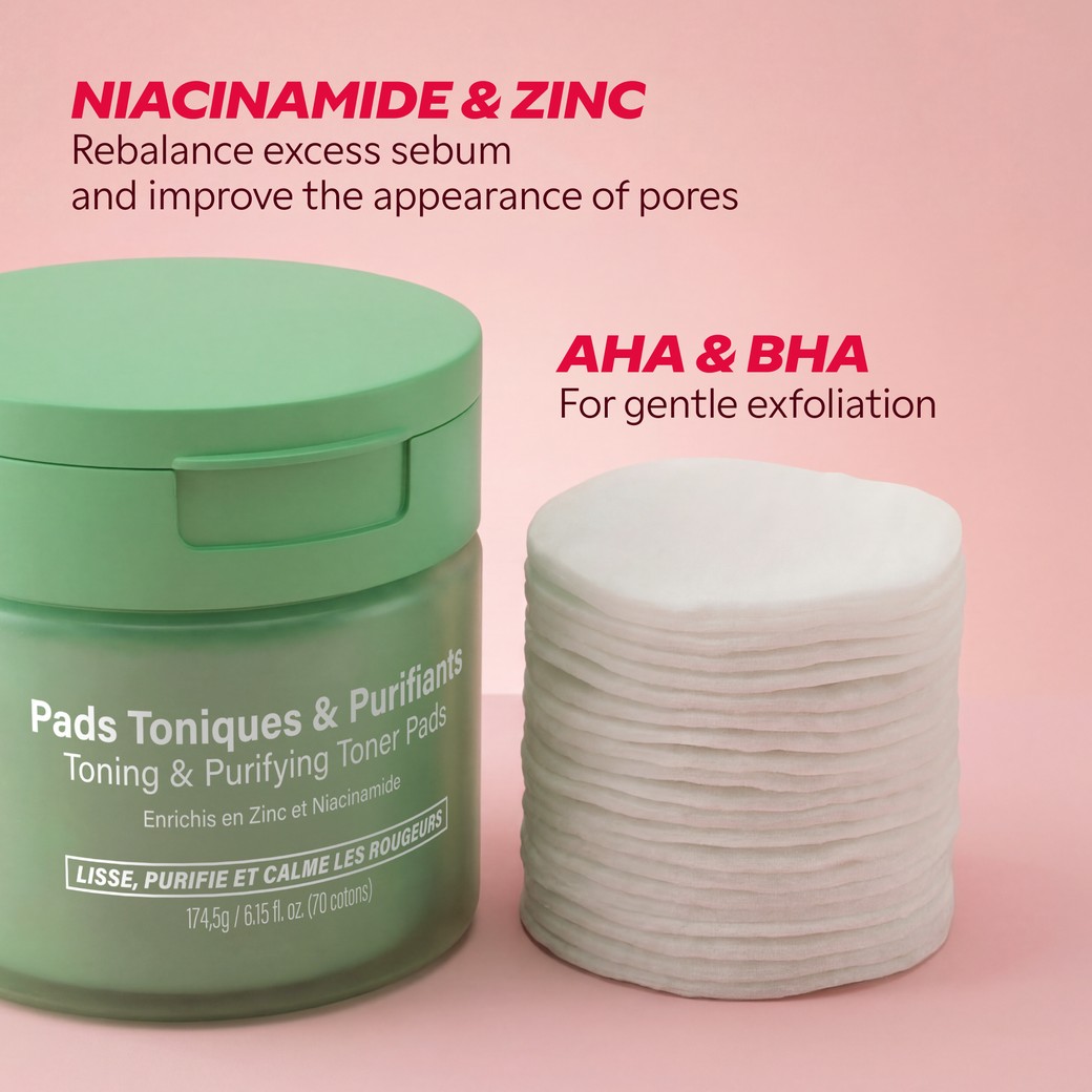 Applying My SOS Beauty Purifying Pad on face